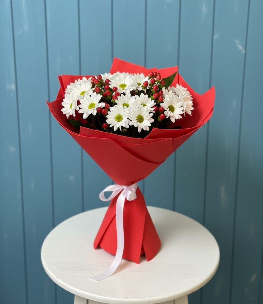 Букет цветов из: Хризантемы в Чупе