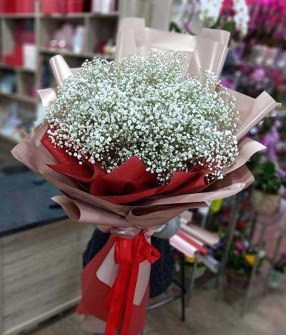 Букет цветов из: Гипсофила в Чупе