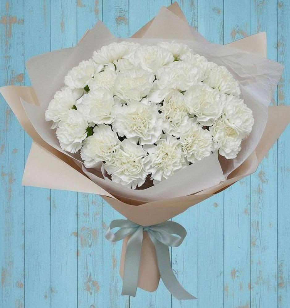 Букет цветов из: Гвоздики в Чупе