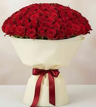 Букет 101 Красная роза Милано в Чупе