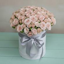 Цветочная композиция из Розы в шляпной коробке в Чупе