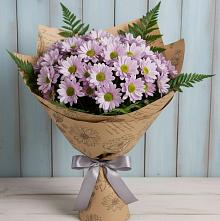 Букет цветов из:  Хризантемы #REPLACE_PRED# Чупе