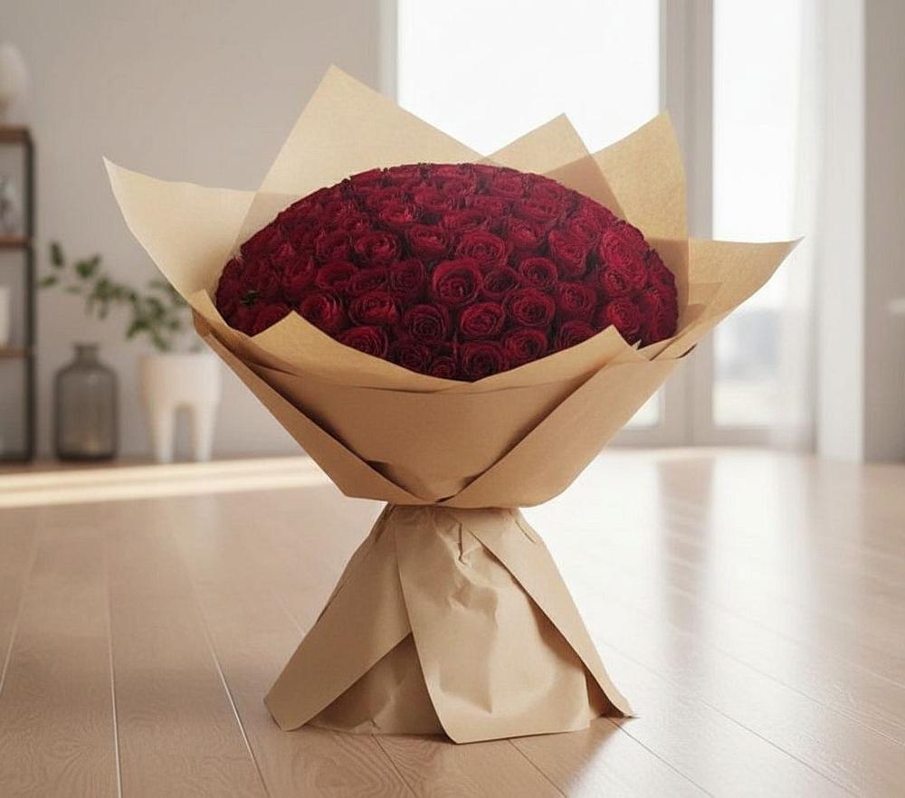 Букет 101 Красная роза в Чупе