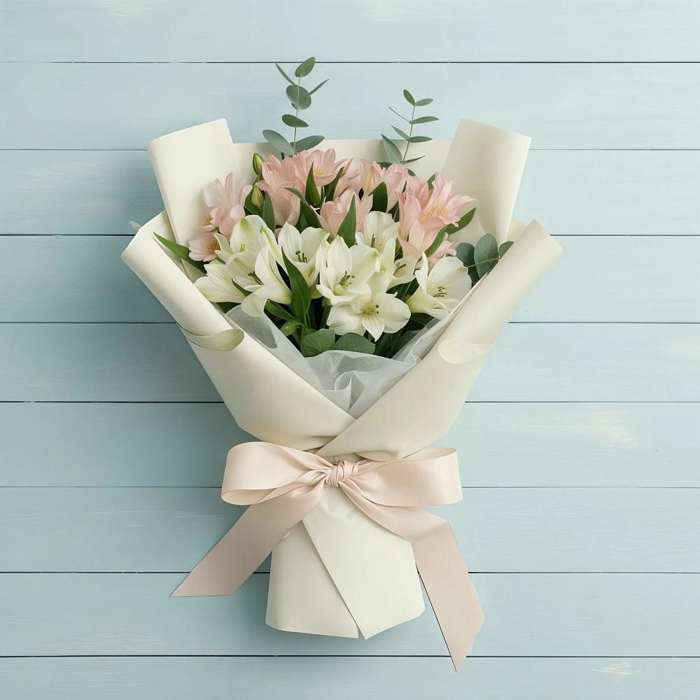 Букет цветов из: Альстромерии в Чупе